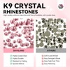 Saviland K9 Crystal Rhinestones Kit - 355PCS Holographic Pink Nail Gems with 12 Mixed Shapes for Professional Nail Art (Heart/Round Styles) - 3 of 4