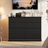 8 Drawer Double Dresser for Bedroom, Wooden Chest of Drawers, Modern Storage Cabinet for Living Room - 3 of 4
