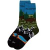 Memoi Women's Yellowstone Rayon From Bamboo Crew Socks Blue Topaz 9-11 - 3 of 3