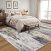 Large Abstract Machine Washable Rug with Rubber Backing for Living Room Modern Non-Slip Area Rug Easy-Cleaning Floor Carpet for Bedroom Dining Room - 4 of 4