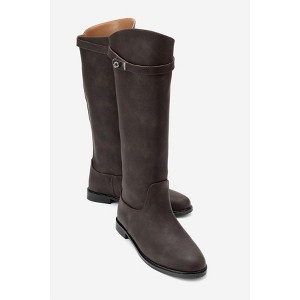 Yoko Brown Suede Riding Boot (Women) | Prologue Shoes - 1 of 4