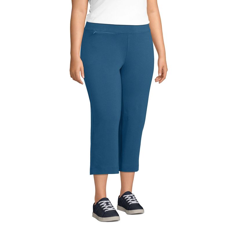 Lands' End Women's Starfish Mid Rise Crop Pants, 5 of 6
