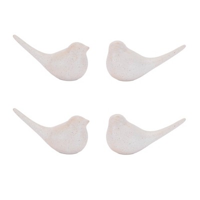 Ceramic Bird Figurine (Set of 4)