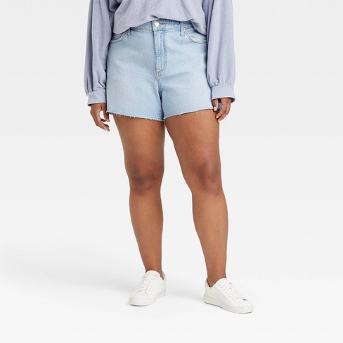Plus Size High-rise Midi Jean Shorts - Thread™ Light 20w : Target