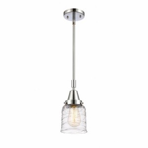 Bell - 1 Light Stem Hung Mini Pendant In Industrial Style-11.13 Inches Tall and 5 Inches Wide - 1 of 1