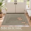 Dirt Trapper Door 32 inchx 48 inch Doormat Non - Slip Entryway Rug Washable Beige Stain Resistant Absorbent Muddy Shoes Paws - 2 of 4