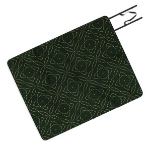 Marta Barragan Camarasa Vintage emerald pattern Picnic Blanket - Deny Designs - 1 of 3