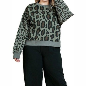 Women's Wild Leopard Sweater - umgee - 1 of 3