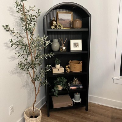 Belmar Arched Woven Wall Shelf - Magnolia