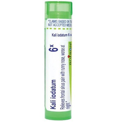 Kali Iodatum 6X by Boiron Homeopathic Single Medicine For Cough, Cold & Flu  -  80 Pellet