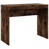 vidaXL Desk Smoked Oak 35.4"x15.7"x28.3" Engineered Wood - 2 of 4