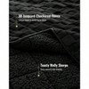 Fleece Weighted Blanket 15lbs Queen, 60x80in, Black, Soft Warm Blanket for Couch Bed Sofa - 2 of 4