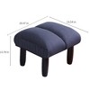 GDFStudio Sharp Swivel Floor Chair,  Adjustable Upholstered Reclining with Ottoman - 4 of 4