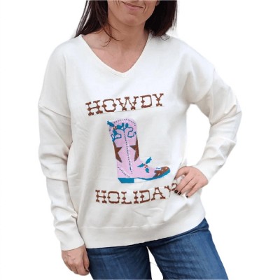 Women's Holidays Sweater - Howdy Hanny