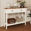 NicBex Modern Farmhouse Style End Table with 2 Drawers & Bottom Shelf,Rustic Side Table,Console Table for Bedroom,Living Room - 3 of 4