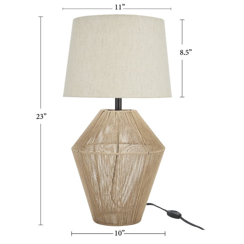 23" Natural Jute Woven Table Lamp - Nourison, 5 of 10