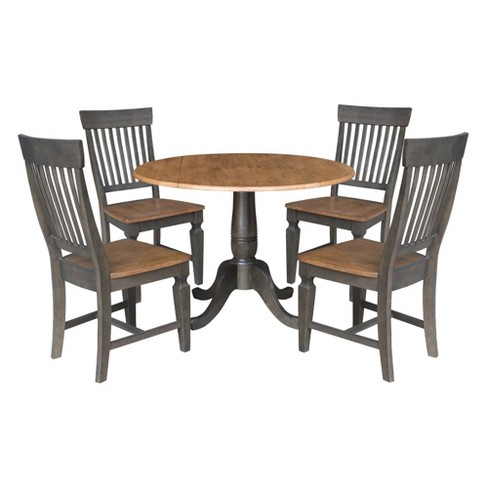 Hickory table and online chairs