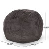 CENGHU 5'Large Bean Bag Chair with Memory Foam Filling, Faux Fur Cozy Bean Bag Chair Sofa - 2 of 4