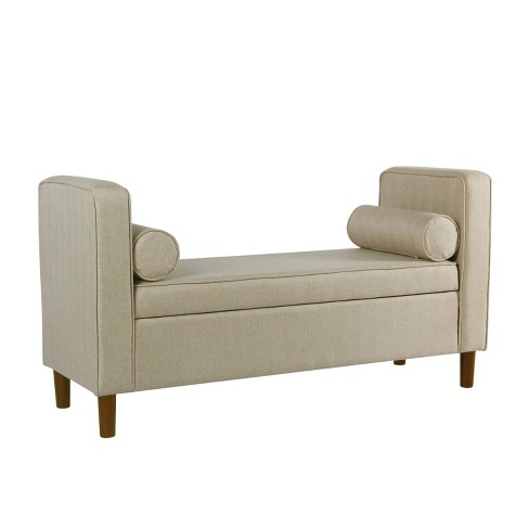 Upholstered storage bench deals target