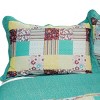 Slickblue Full/Queen 3PC Cotton Quilt Set, Reversible Vermicelli Quilted, Multi Design Options, Includes Shams - 3 of 4
