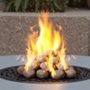 VEVOR Ceramic Fire Pebble Stones, 2-3 inch 30 Pcs Lava Rocks,Reusable Fire Pit Stones Indoor and Outdoor Use,Decorative Firepit Stone for Propane,Gray - 2 of 4