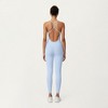 Anna-Kaci Active Women's Scoop Neck Full-Length Activewear Bodysuit with Spaghetti Straps - 3 of 4