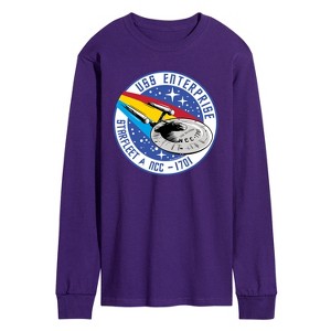 Men's - Star Trek - Enterprise Mission Patch Long Sleeve Graphic T-Shirt - 1 of 3