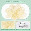 Unique Bargains Alloy Satin Fabric Big Rose Flower Dainty Brooches Pins 1 Pc - 2 of 4