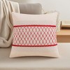 REGALWOVEN Geometry Weave Patchwork Throw Pillow Covers for Sofa Farmhouse Living Room Decor 2 Pcs - 2 of 4