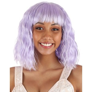 HalloweenCostumes.com One Size Fits Most Women Light Purple Women's Wavy Wig, Purple - 1 of 3