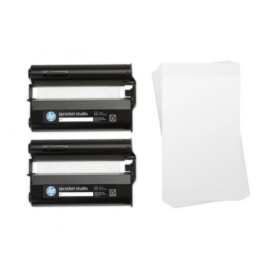 HP Sprocket Studio 4x6" Photo Paper & Cartridges (80 Sheets - 2 Cartridges) Compatible with HP Sprocket Studio.