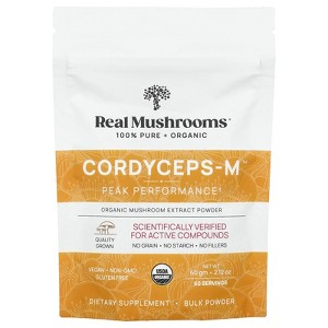 Real Mushrooms Cordyceps-M™, Organic Mushroom Extract Powder, 2.12 oz (60 g) - 1 of 2