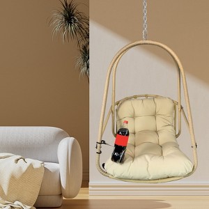 KTMBDW Egg Chair Without Stand, Basket Chair Hanging Outdoor Rattan Wicker Patio Hammock Indoor Egg Chair with Cushion for Porch, Garden, Balcony - 1 of 4