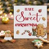 Farmhouse Christmas Wooden Block Sign - Gingerbread Decor for Table or Shelf - 5 x 5 Inch - 2 of 4