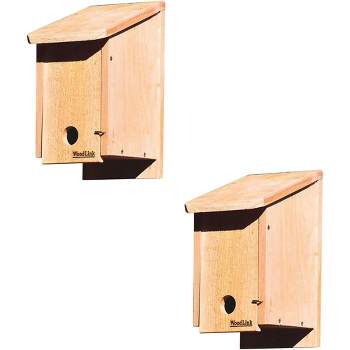 Woodlink Kiln-Dried Cedar Wood Birdhouse Winter Roosting and Shelter Box with Included Screws, Brown (2 Pack)