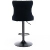 DOMETOUR Swivel Velvet Barstools Adjusatble Seat Height from 25-33 Inch with Upholstered for Home Pub and Kitchen - 2 of 4