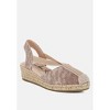 Port Side Metallic Woven Espadrille Wedges Women - 2 of 4
