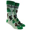 Crazy Dog T-Shirts Men's Bigfoot Hide And Seek Champion Socks Funny Camping Sasquatch Knit Novelty Footwear - image 2 of 4