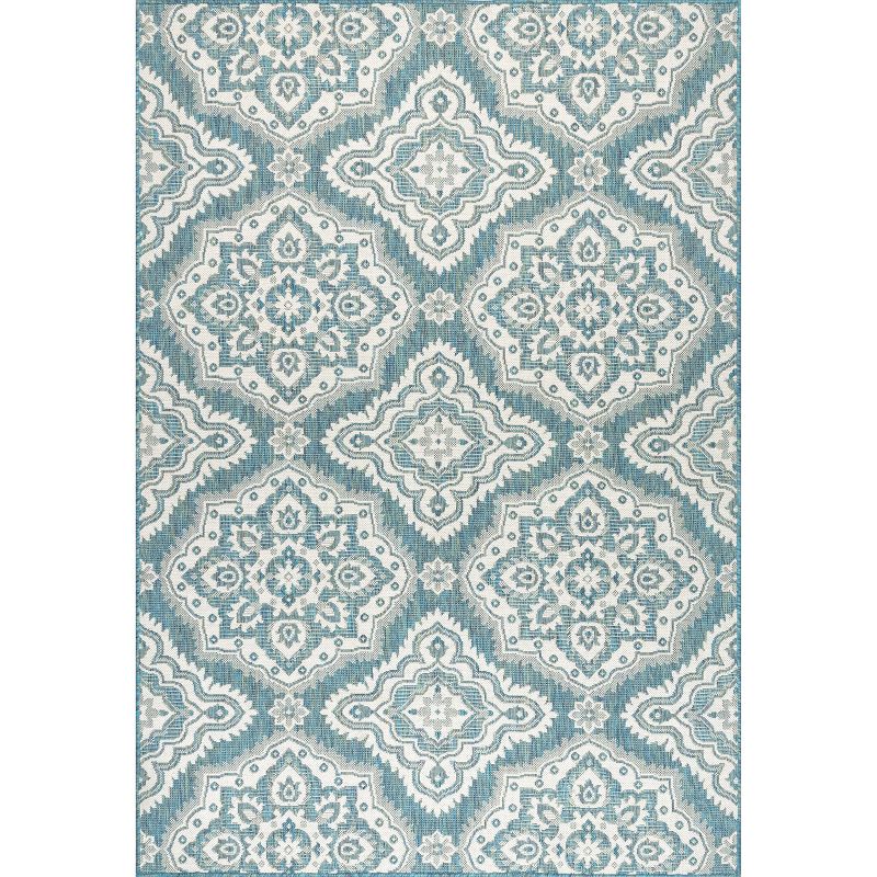 nuLOOM Arna Floral Indoor and Outdoor Area Rug, 1 of 11