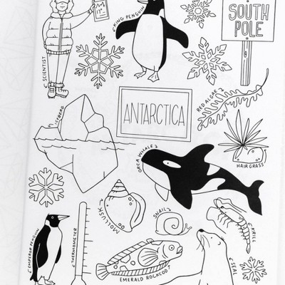 Color School World Exploration Coloring Book, 44 Pages, 10"x8"