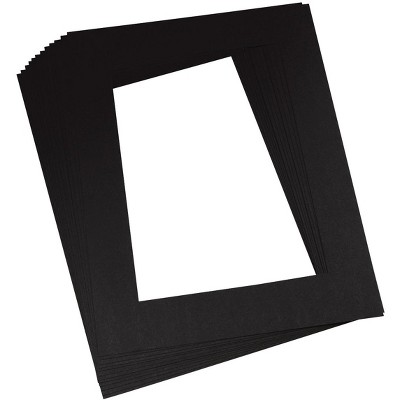 Pacon Pre-Cut Mat Frames, 12 x 18 Inches, Black, pk of 12