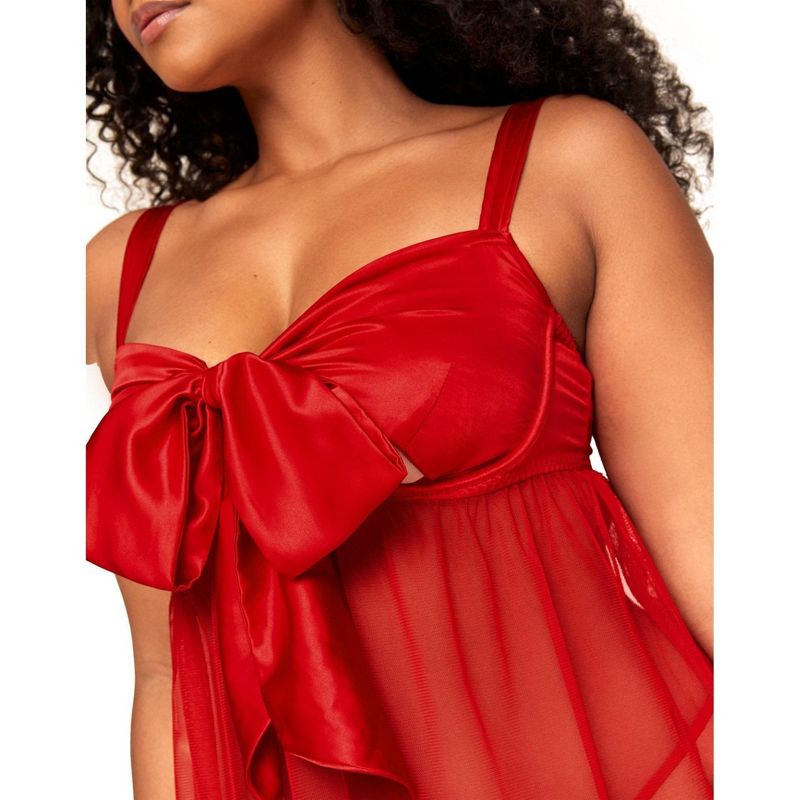 Adore Me Women's Besima Babydoll Lingerie, 3 of 5