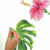 Tropical Hibiscus Flower Peel and Stick Wall Decal - RoomMates: Modern Vinyl Botanical Decor, Self-Adhesive - 2 of 4
