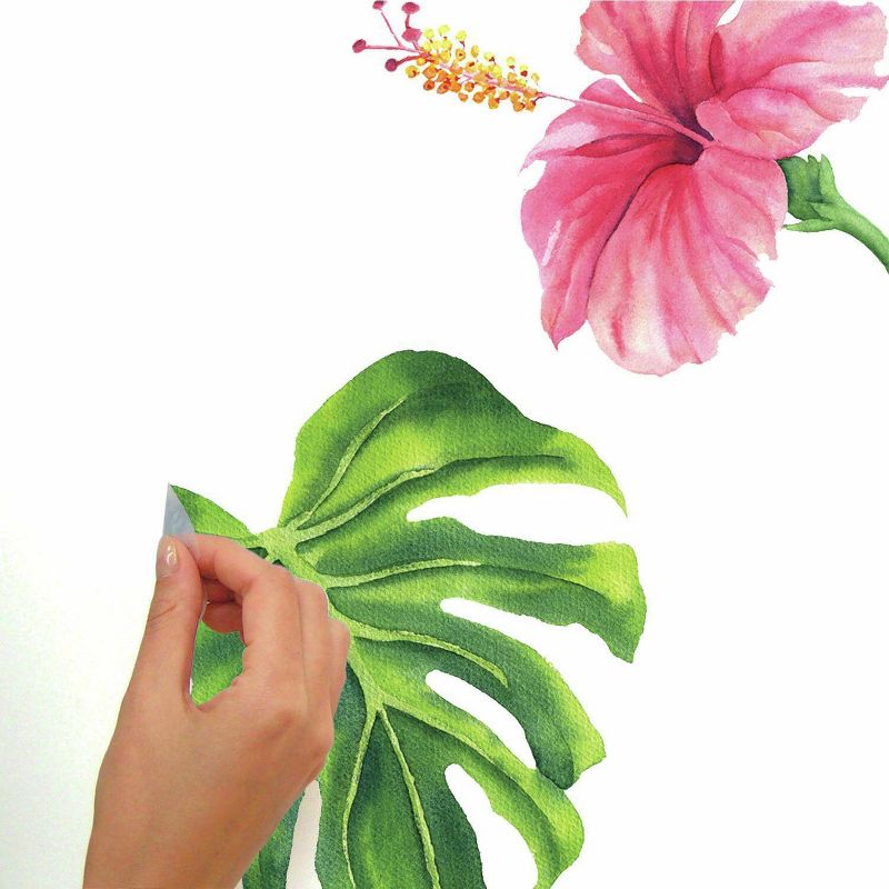 Tropical Hibiscus Flower Peel and Stick Wall Decal - RoomMates, 3 of 8