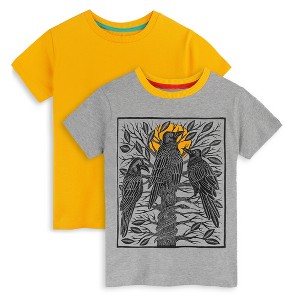 Mightly Toddler Fair Trade Organic Cotton Graphic Short Sleeve T-Shirt 2-pack - 1 of 3