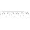 Harper 5-Light Dimmable Vanity Light - Elegant Steel Bath Fixture with Clear Glass Shades - 2 of 4
