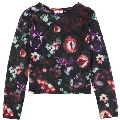 bar III Womens Floral Knit Sweater