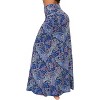 Women's Stylish Spandex Flare Maxi Skirt - Comfy Fold-Over Design Long Skirt for Effortless Style #7 - 3 of 4