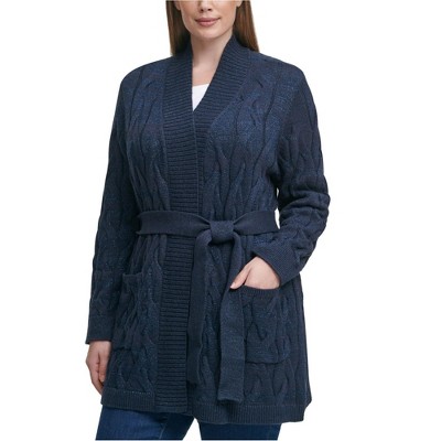 Tommy Hilfiger Womens Glitter Cardigan Sweater