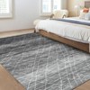 Modern Abstract Machine Washable Area Rugs for Living Room Ultra Soft Non Slip Low Pile Carpet for Bedroom Dining Room - 4 of 4
